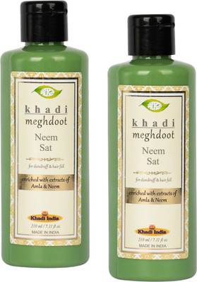 KHADI MEGHDOOT Neem Shampoo 210ml (Pack of 2)(420 ml)