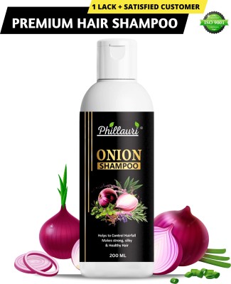 Phillauri Onion Hair Shampoo for Hair Fall Control and Anti Dandruff 200ml(200 ml)