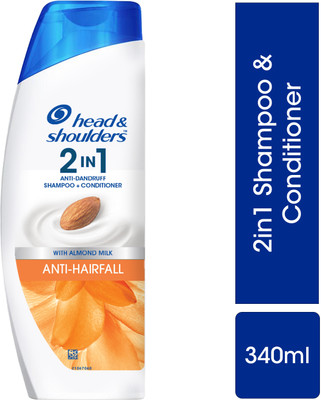HEAD & SHOULDERS 2-in-1 Anti-Hairfall Anti-Dandruff Shampoo + Conditioner in One for Women & Men(340 ml)