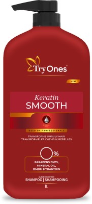 Tryones Keratin Transforms -Paraben-Free, Sulfate-Free Smooth & Silky Hair Shampoo(1 L)