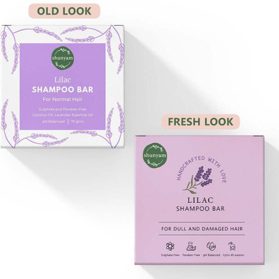 Shunyam Lilac All Natural Shampoo Bar for Normal Hair(70 ml)