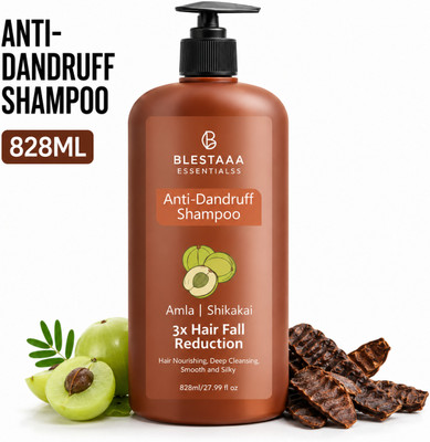 blestaaa essentialss Amla Shikakai Anti-Dandruff Shampoo for Strong, Shiny & Healthy Hair(828 ml)