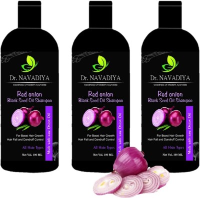 Dr. NAvadiya Onion Hair Damage Repair shampoo Helps in smoother Hair, Dandruff Removal(300 ml)