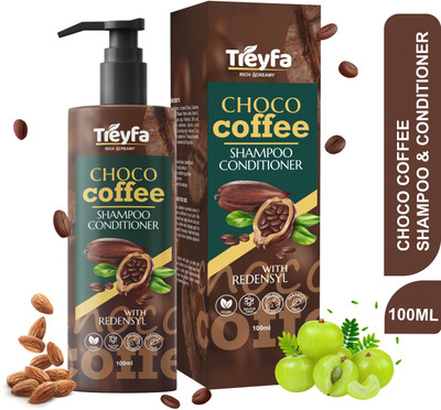 TREYFA Choco Coffee Shampoo & Conditioner for Anti-dandruff | All Hair Types(100 ml)