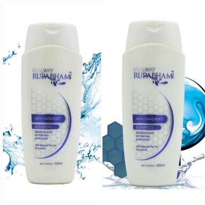 Rupabham Galway Anti-Dandruff Shampoo Pack Of 2(400 ml)