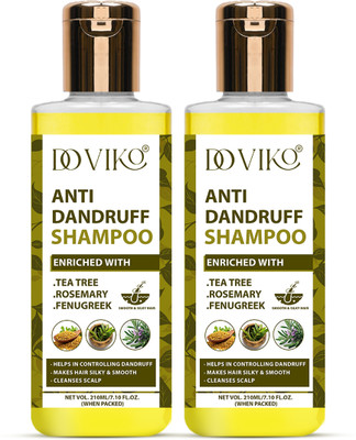 Doviko Anti-Dandruff Shampoo - Pack of 2(420 ml)