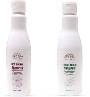 SIYA Natureal Onion,Neem Shampoo Combo(400 ml)