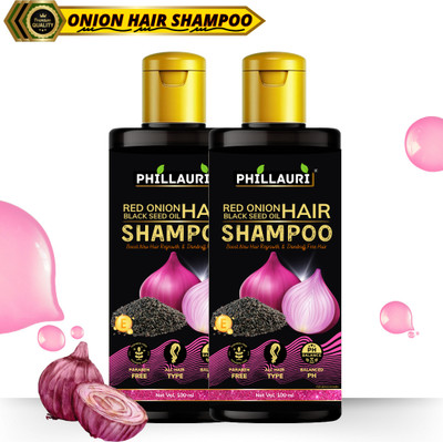 Phillauri Red Onion Black Seed Shampoo ,For Hair Shine Shampoo(200 ml)