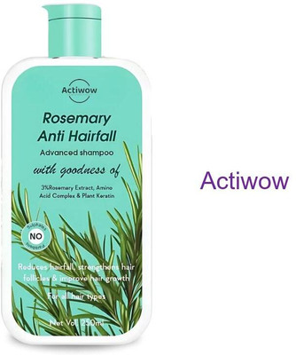 ACTIWOW Rosemary Shampoo For Restoring Volume and Preventing Hair Loss(300 ml)