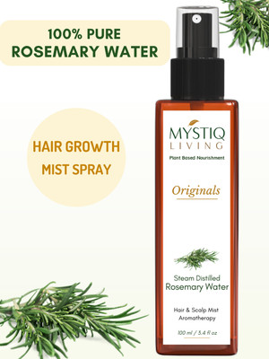 Mystiq Living Organic Rosemary Water Spray for Hair Growth(100 ml)