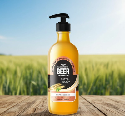 PARK AVENUE Beer shampoo For shiny&bouncyd hair Crafted with Natural Beer(650 ml)