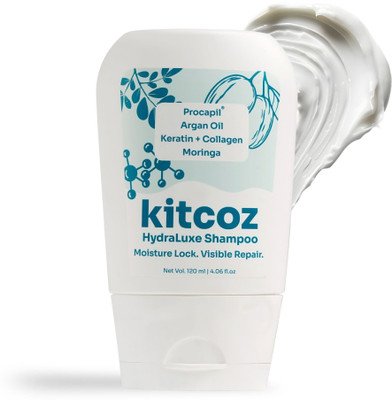Kitcoz HydraLuxe Moisturizing & Repair Shampoo with Keratin for Dry & Damaged Hair(120 ml)