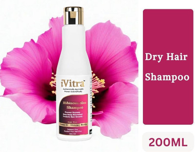iVitra Hibiscus Aloe Hydratng Shampoo For Dry Frizzy Hair,Keep Scalp Hydrated All Day(200 ml)