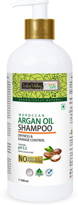 Indus Valley Dryness & Damage Control Argan Oil Shampoo - No parabens, no sles/sls(500 ml)