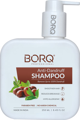 BORQ Anti-Dandruff Shampoo for Itchy & Flaky Scalp | Remove Dandruff From Source(250 ml)