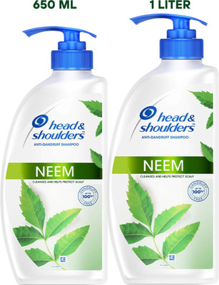 Head and Shoulders Neem, Anti Dandruff Shampoo 650ML-1L(1650 ml)