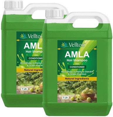 vellton Natural Hair Growth Shampoo With Amla Neem for Anti hairfall & Damage repair(2000 ml)