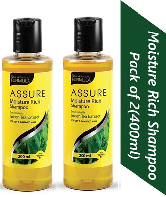 ASSURE Moisture Rich Shampoo Enriched with Green Tea Extract __(400 ml)