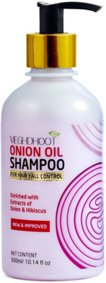 MEGHDOOT Onion Oil Shampoo New and Improved with Extracts of Onion and Hibiscus Pack of 1(300 ml)