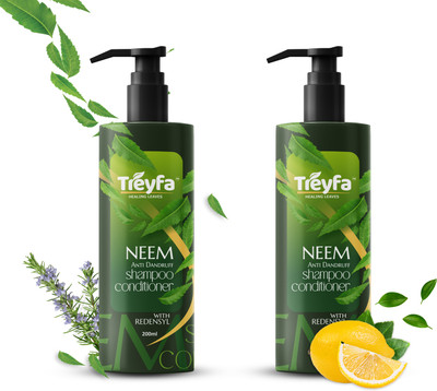 TREYFA Neem shampoo conditioner for anti dandruff, anti lice hair growth(400 ml)
