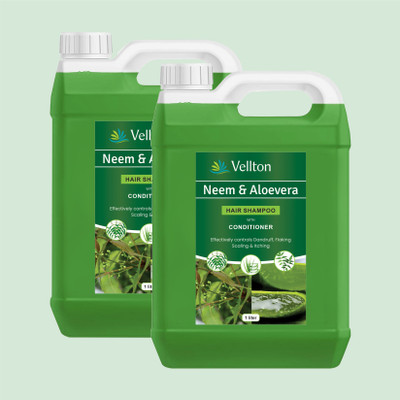 vellton Ayurvedic Natural Neem & Aloe Vera Juice HairFall Shampoo(2000 ml)