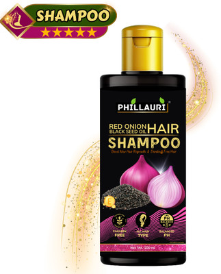 Phillauri Red Onion Black Seed Oil Shampoo With Red Onion Seed Oil Extract, Black Seed Oil(100 ml)