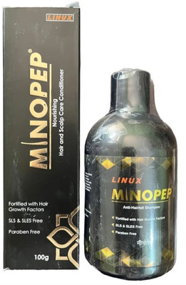 LINUX MINOPEP Shampoo 250ml Nourishing Hair Scalp Conditioner 100gm COMBO(350 ml)
