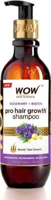 WOW SKIN SCIENCE Rosemary & Biotin Hair Growth Shampoo | Fights Fall | Grows New|(250 ml)