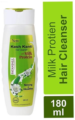 PATANJALI KESH KANTI MILK PROTEIN SHAMPOO 180ML 1PCS(180 ml)
