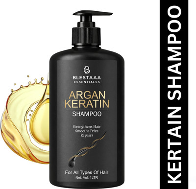 blestaaa essentialss Argan Keratin Shampoo for Dry and Damaged Hair Care(1 L)
