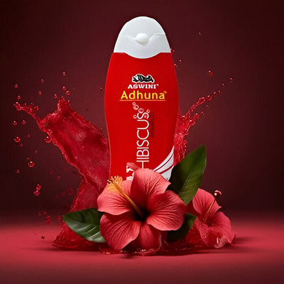 aswini ADHUNA HIBISCUS SHAMPOO 175ML PACK OF 2(0.35 L)
