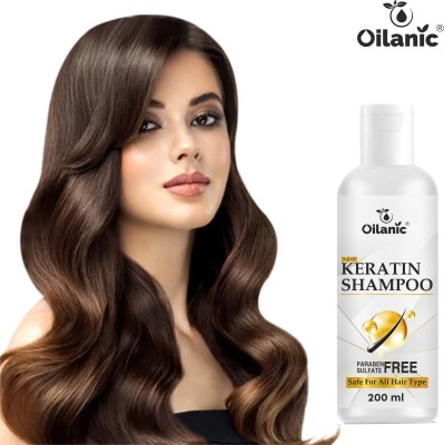 Oilanic Keratin Smooth Shampoo Control Anti-Breakage & Dry Hair Pack 1 of 200ML(200 ml(200 ml)