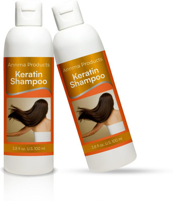 annma products Keratin Hair Shampoo – Sulfate-Free, Anti-Frizz and Color-Treated Hair(100 ml)