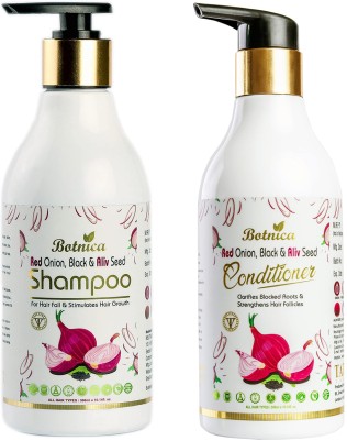 TATILY LONDON Red Onion Aliv & Black Seed Shampoo/Conditioner Combo Powered by Botinca - 600ml(600 ml)