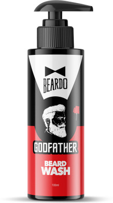 BEARDO Godfather Beard Wash for men, 100 ml | Refreshing Fragrance | Active cleansing | Purifies and cleanses skin and beard | Protection from Sun and Dirt | Fights dandruff and hair loss |(100 ml)