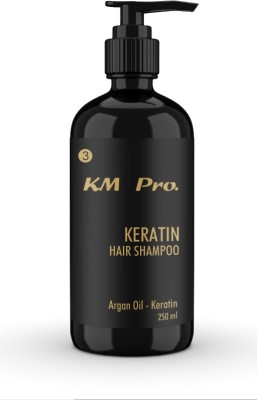 KM PRO Professional Smooth Shampoo Argan Oil Moisturizing 250 ML For Keratin Hairs(250 ml)