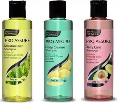 Pro Assure Daily Care & Deep CLEANSE & Moisture Rich Shampoo (600 ml)(600 ml)