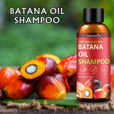 smartdrops Pure Batana Oil Shampoo For Shine , Smoothness & Volume In Strands | Shampoo |(100 ml)