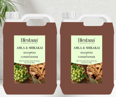 blestaaa essentialss Natural AMLA & shikakai Juice Cleanser Shampoo(2 L)