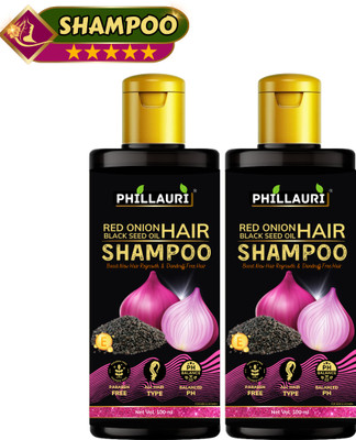 Phillauri Red Onion Black Seed Oil Shampoo With Red Onion Seed Oil Extract, Black Seed Oil(200 ml)