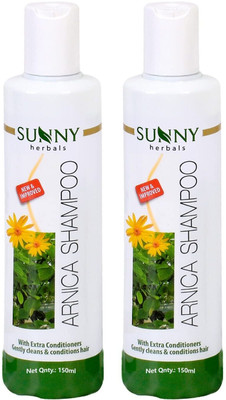 SUNNY Arnica Shampoo For Soft, Lustrous & Healthy Hair pack of 2 x 150ml(300 ml)