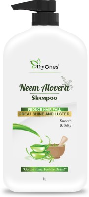 Tryones Neem Aloe Vera Shampoo - Great Shine & Luster, Smooth & Silky - 1L(1000 ml)