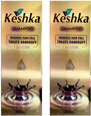 FLORENTHA KEHSKA SHAMPOO FOR REDUES HAIR FALL & DANDRUFF PACK OF 200ml x 2(400 ml)