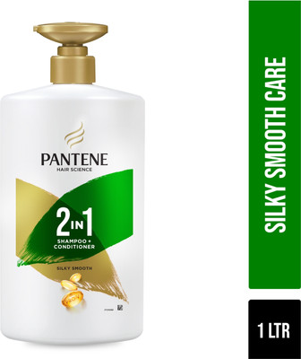 PANTENE Hair Science 2in1 Silky Smooth Shampoo+Conditioner (1000 ml)(1000 ml)