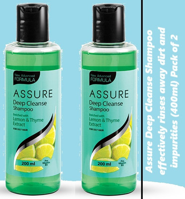 ASSURE ( Pack of 2)Deep Cleanse Shampoo(400 ml)