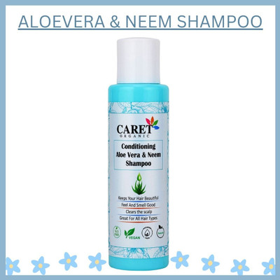 Caret Organic Aloevera & Conditioning Neem Shampoo With Reetha Extract | Pack Of 1(100 ml)