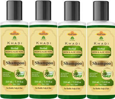 Premium Khadi Natural Neem & Aloevera Shampoo(840 ml)