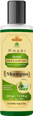 Premium Khadi Natural Neem & Aloevera Shampoo(210 ml)