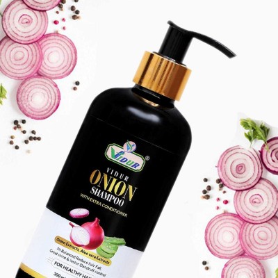 vidur health care Onion Ph Balanced Reduce Hair Fall , Great Shine & Luster Dandruff Control(300 ml)