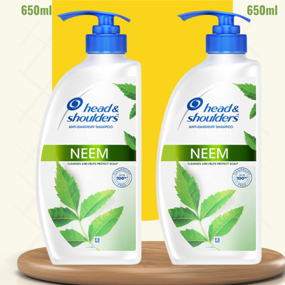 Head and Shoulders Neem, Anti Dandruff Shampoo(Neem 2*D)(1300 ml)